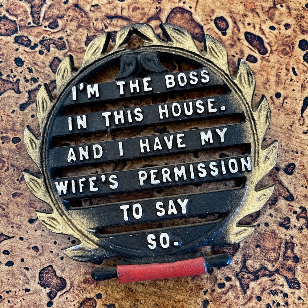 Vintage Iron Trivet. Approximately 4 3/4” x 4 3/4”